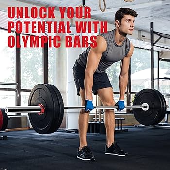 Amazon | オリンピックバーベルバー 7フィート 筋力トレーニング